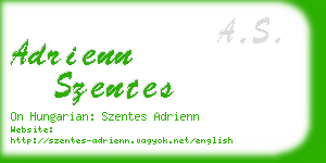 adrienn szentes business card